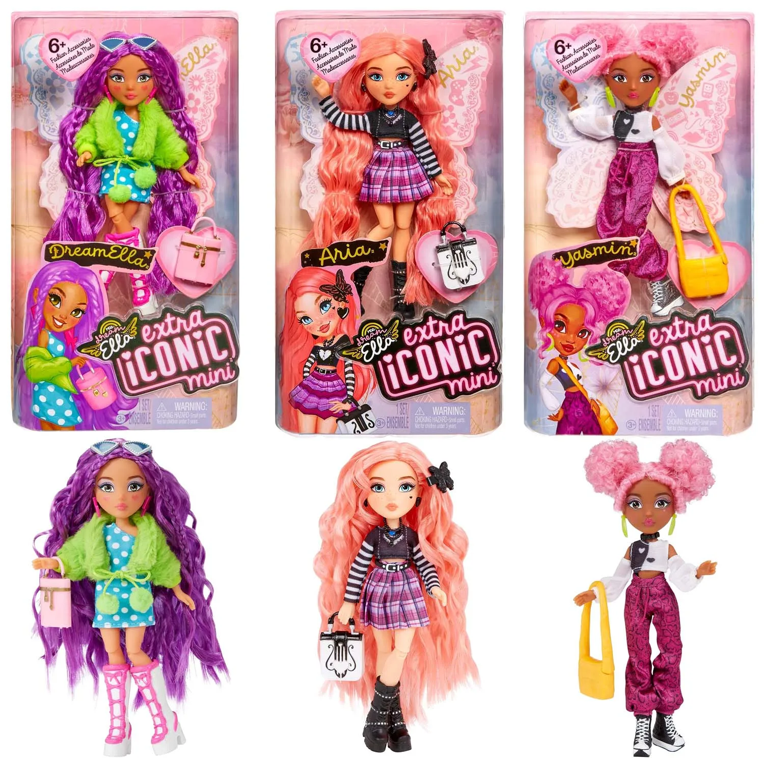 

Супер знаковая мини-кукла мечты Эллы Yasmin Спорт Досуг модная розовая хлопковая Конфета и звезда окрашенные щеки Модная Кукла