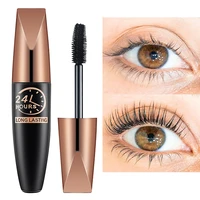 1pc 4d silk fiber eyelashes lengthening mascara waterproof long lasting lash black natural curling eyelashes extension make up
