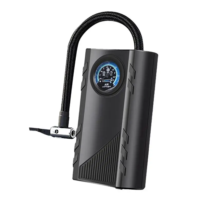 Портативный автомобильный воздушный насос подключаемый электрический