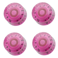 4pcslot speed control knobs mauve for replacement electric guitar parts accessories