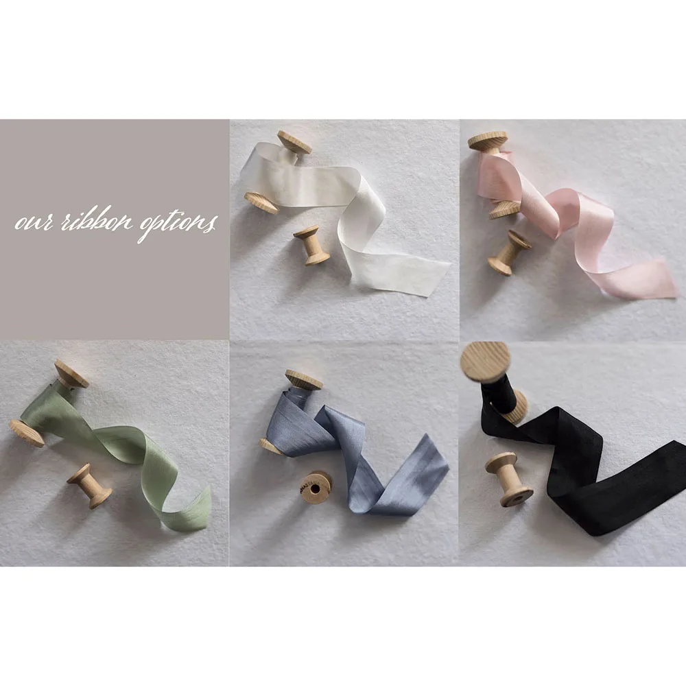 Карточка для предложения подружки невесты с шелковой лентой сложенная карточка