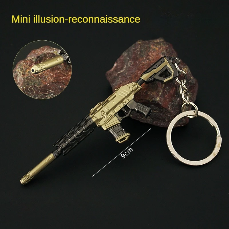 

Valorant Game Weapon Anime Surrounding 9cm Fearless Contract Mini Phantom Reconnaissance Action Power Phantom Zinc Alloy Pendant