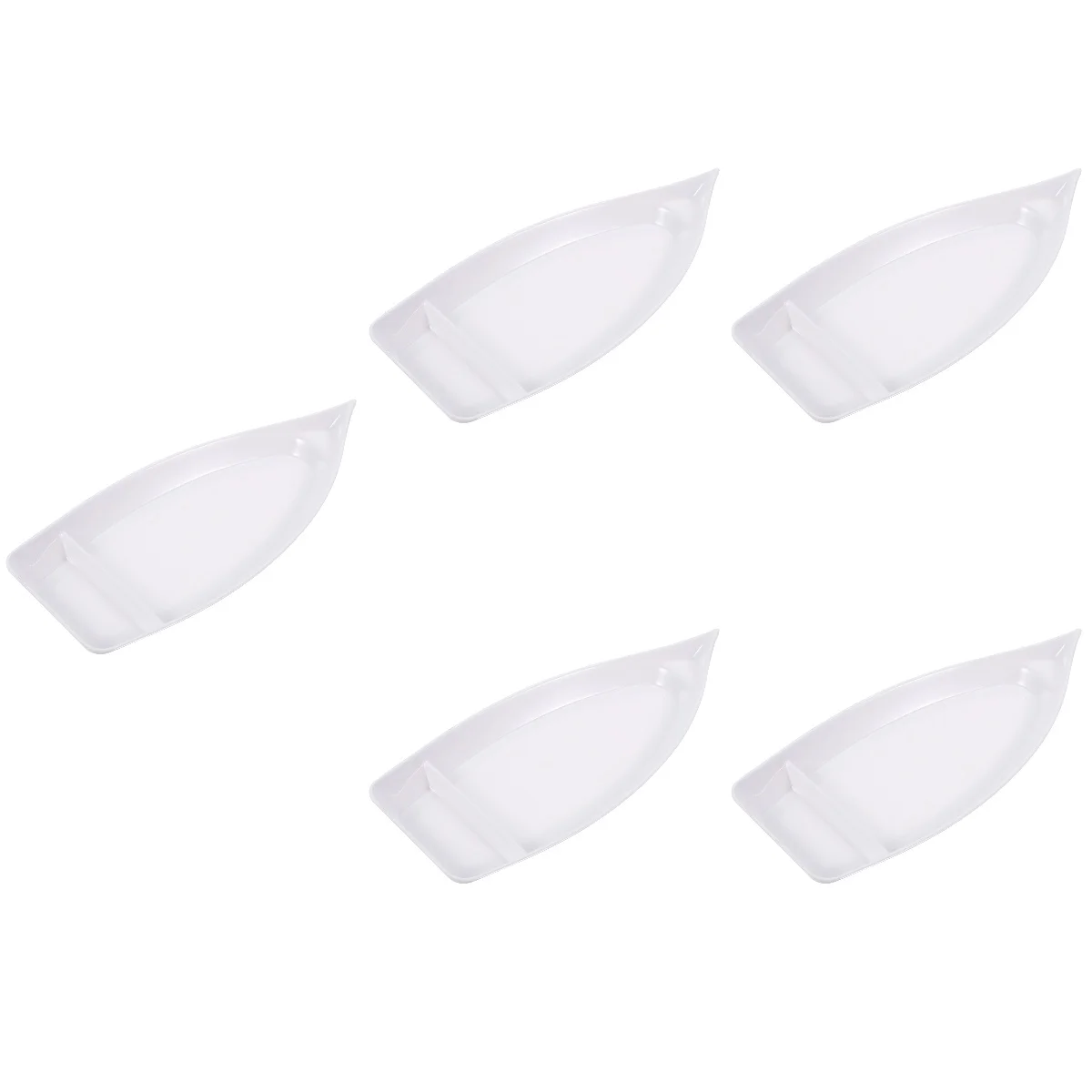 

5x Boat Dessert Serving Platter Tray Sushi Plate Sushi Tray Sushi Boat Serving Tray for Snack Sushi Kitchen Dessert