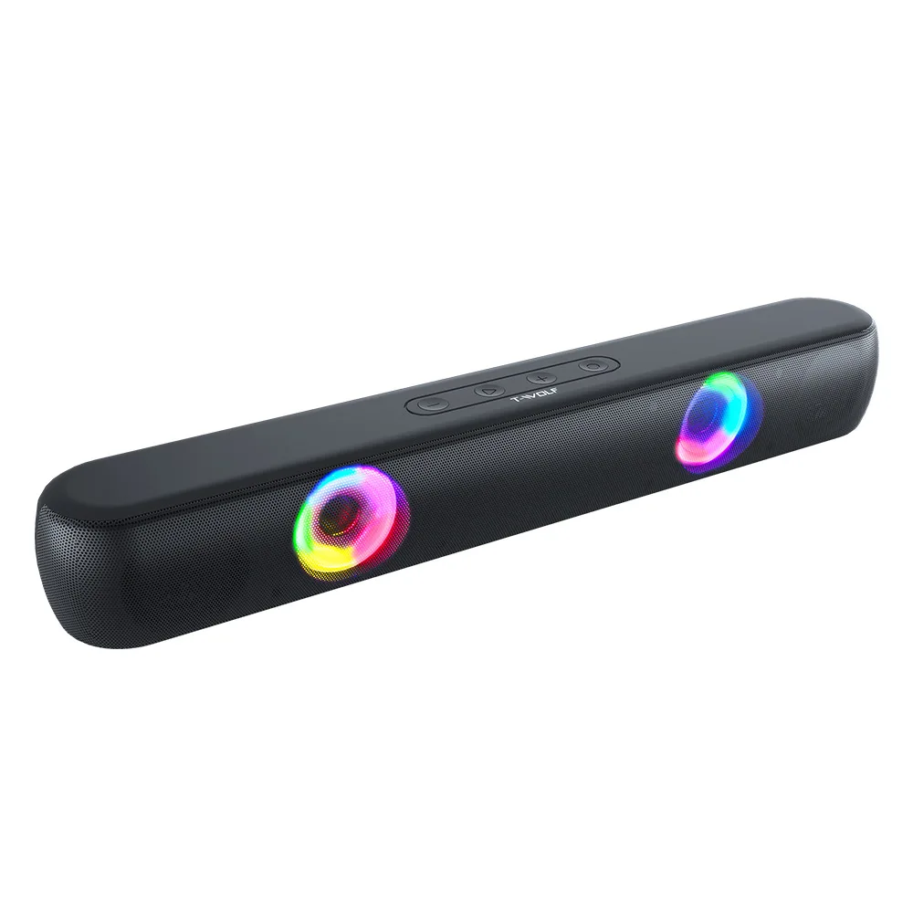 Портативная ТВ-Саундбар RGB светящийся Bluetooth-динамик игровая домашняя