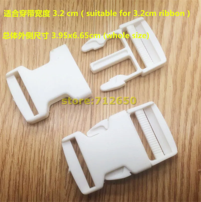 10 шт. 32 мм пластиковые пряжки белого цвета аксессуар для школьной сумки одежды |