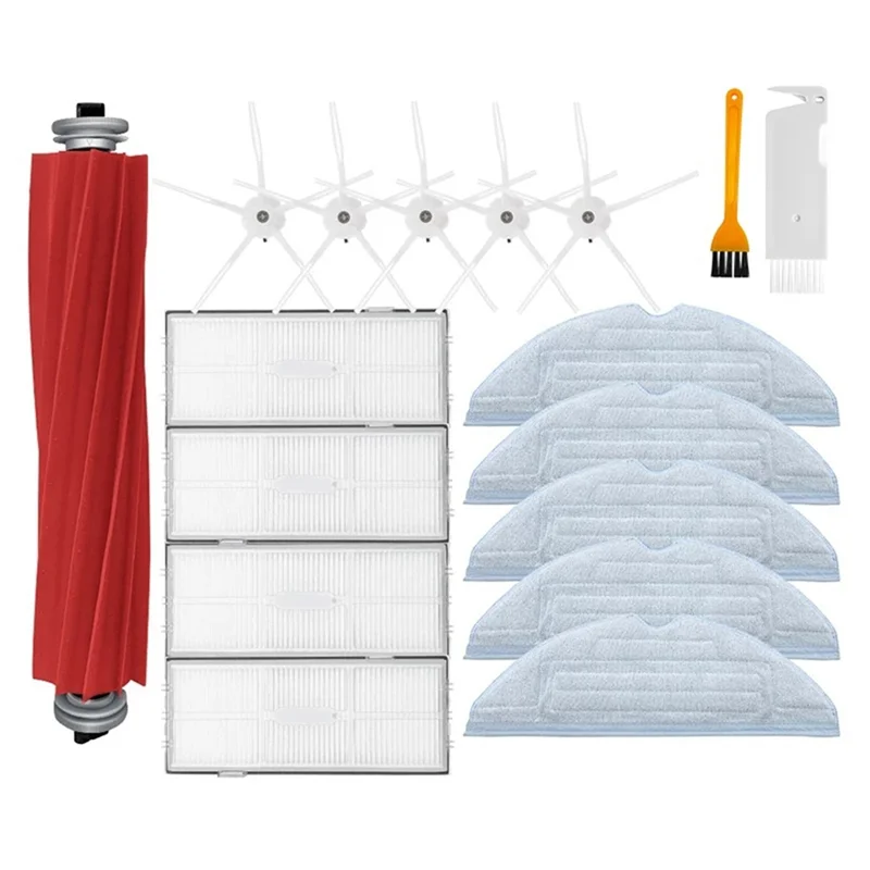 

Сменные детали для пылесоса Xiaomi Roborock S7 T7S Plus, фильтр НЕРА, основная щетка, насадка на швабру, боковая щетка