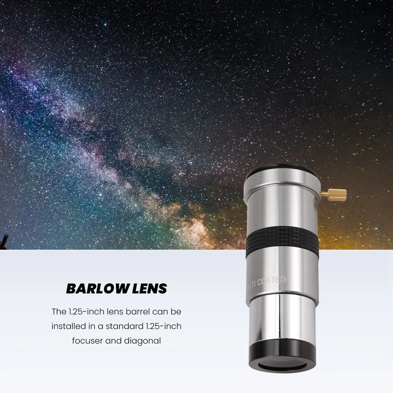 F010 1 25-дюймовый 3-кратный объектив Барлоу аксессуары для телескопов