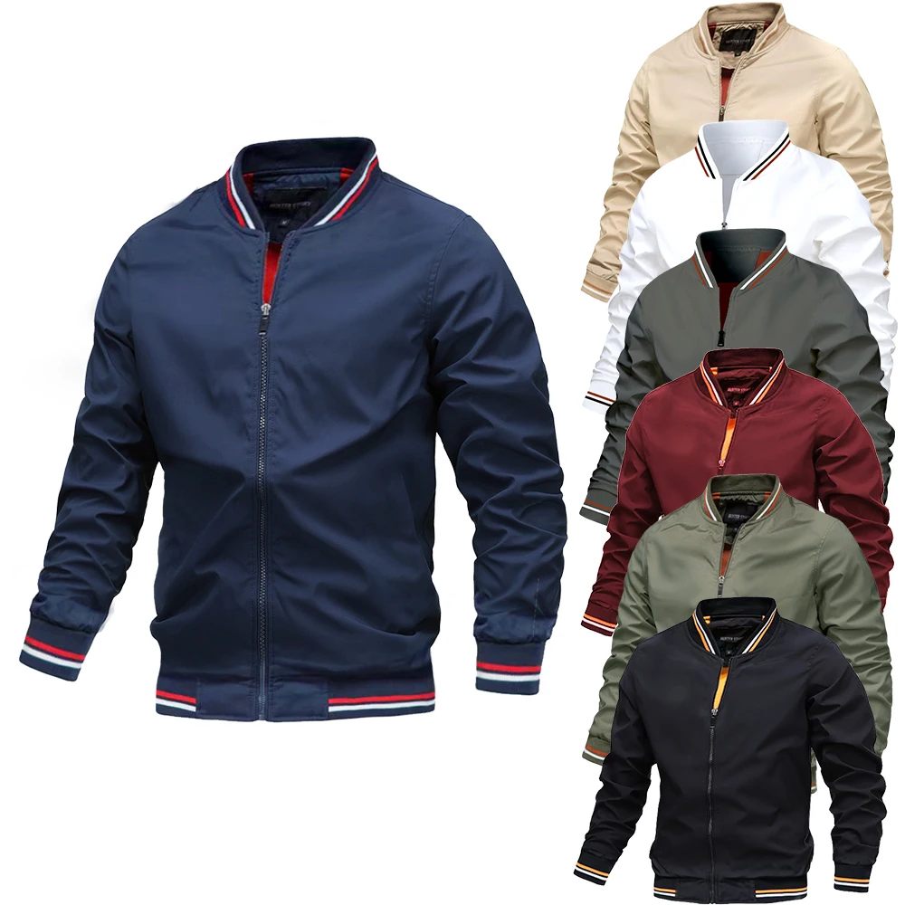 

Модная мужская ветровка 2023, повседневная куртка, мужское уличное спортивное пальто, весна-осень, армейский Карго, Бомбер, мужская одежда