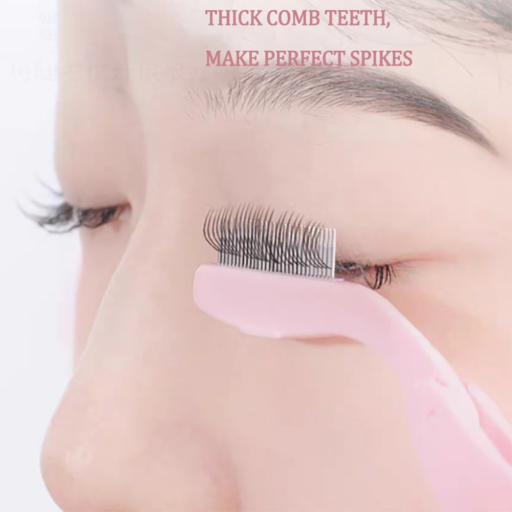 

Folding False Eyelash Comb Stainless Steel Individual Lash Foldable Brush Spikes Lash Eyebrow Brush Beauty Women Makeup Tools