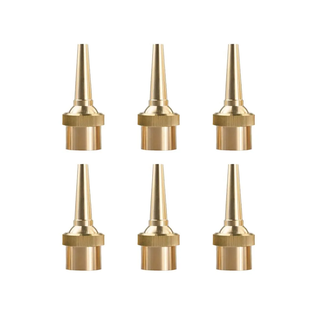 

6 PCS Fountain Nozzle Head G1/2 DN15 Adjustable Direction Jet Water Spray Sprinkler Head for Garden Pond Amusement Park