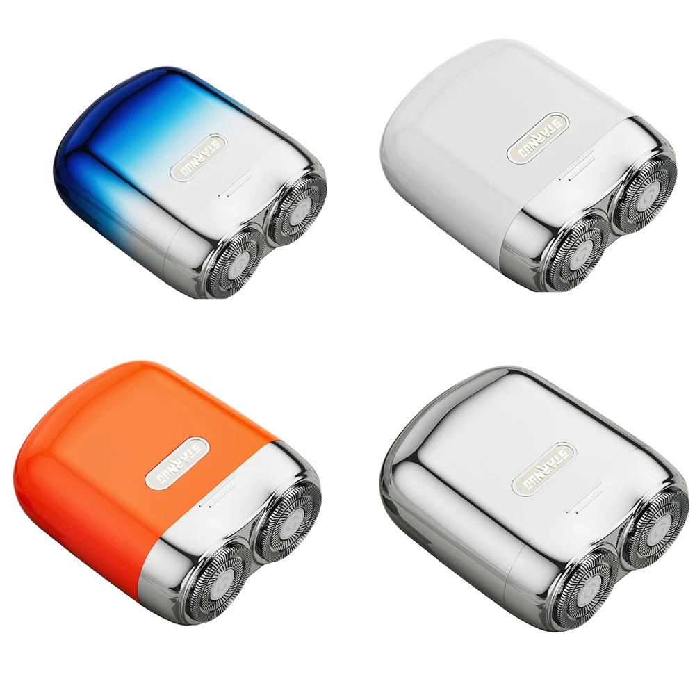 

2022 Men's Electric Shaver Washable Rechargeable Mini Razor Portable Ultra Long Battery Life Double Head Shaver