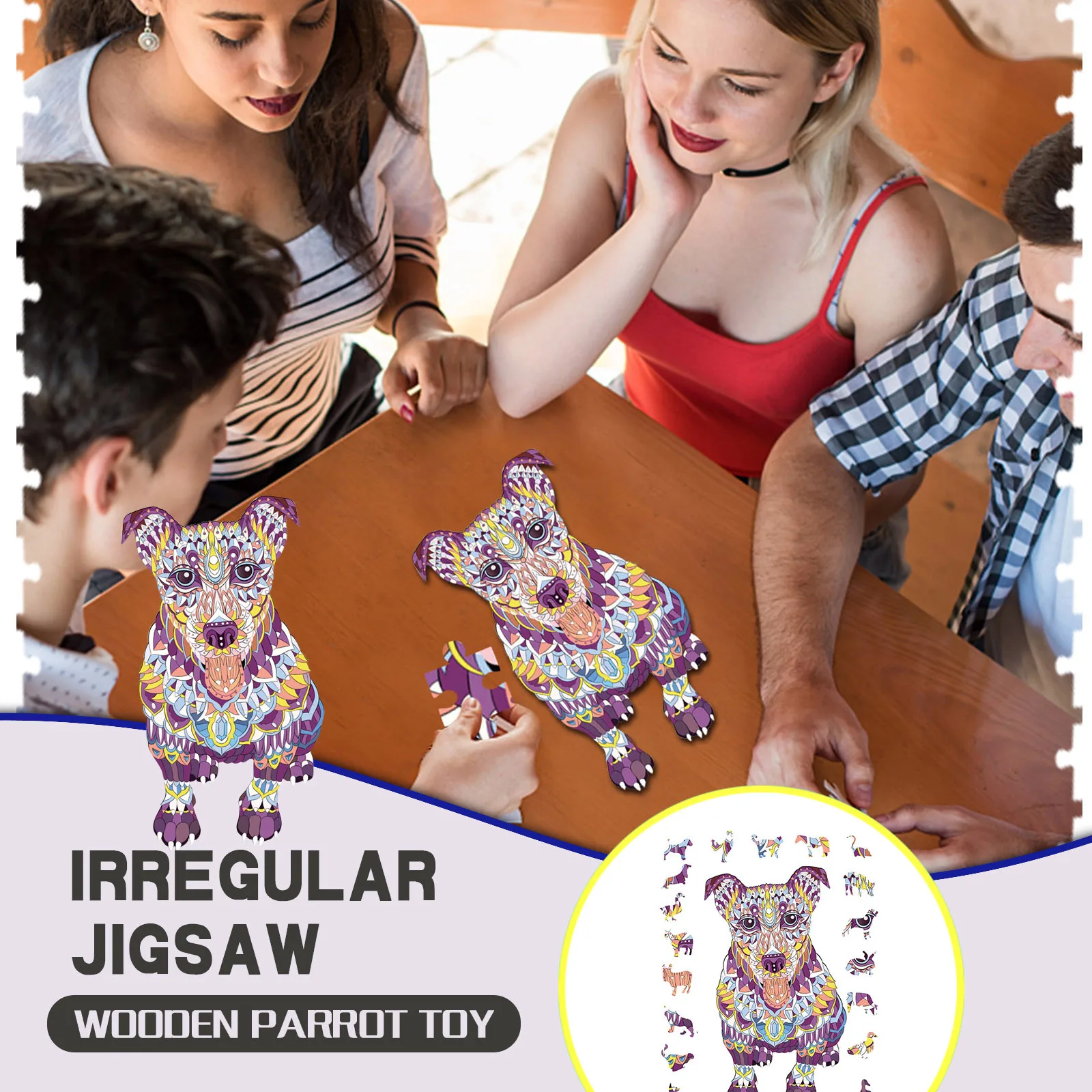 

Rs3 Toy Wooden Taste Children Holiday Irregular Educational Puzzle And Adult Gift Puzzle Toy