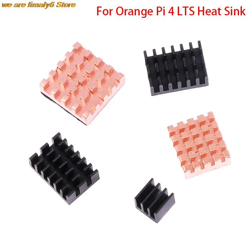 

For Orange Pi 4 LTS Heat Sink Aluminum Alloy Radiator Copper Cooler Kit Passive Cooling Heatsinks For Demo Board