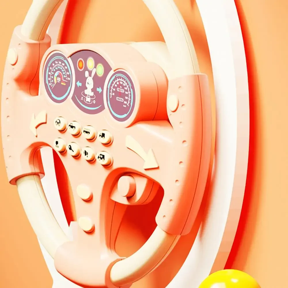 Детские игрушки-симуляторы на руль автомобиль для вождения электрический звук