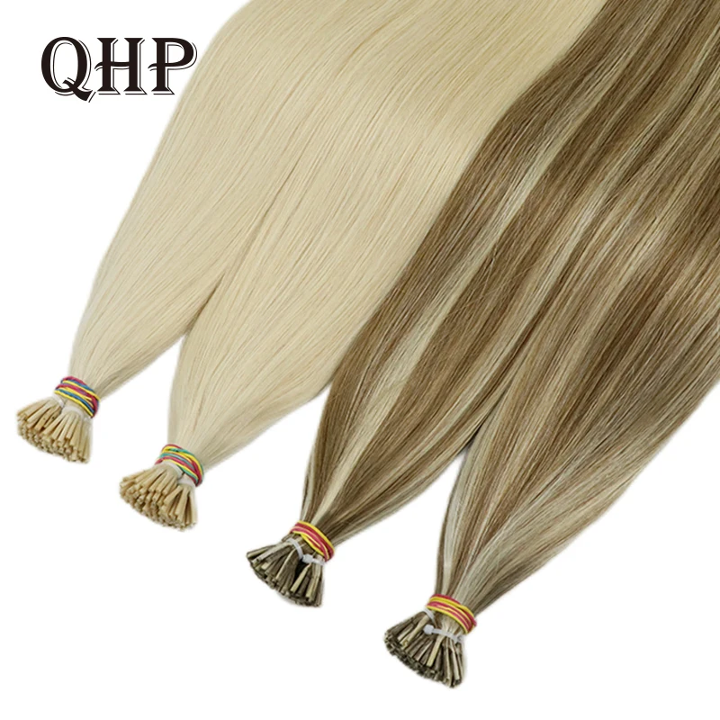 I Tip Hair Extensions Straight Real Hair Extensions 40g/50g/Set 12-26inch Capsules Keratin Natural Human Fusion Hair Extension
