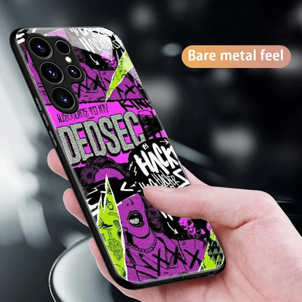 Чехол для телефона Games Watch Dogs 2 Dedsec Samsung S25 S24 S23 S22 S21 S20 Plus Ultra Note20 стеклянный