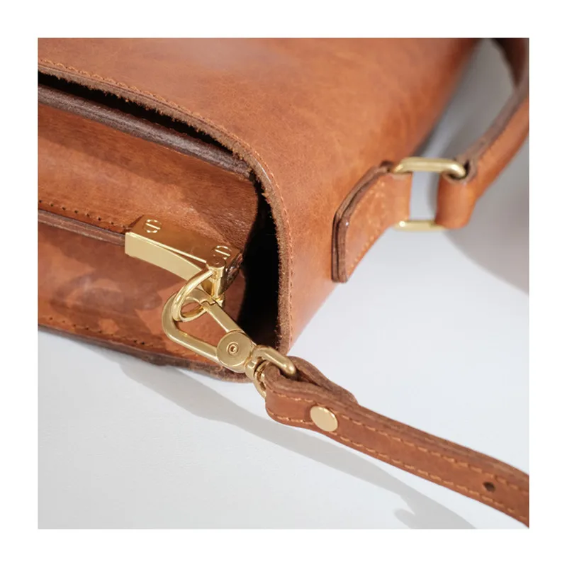 Fashion luxury organizer genuine leather women's briefcase designer business casual real cowhide work handbag lock messenger bag