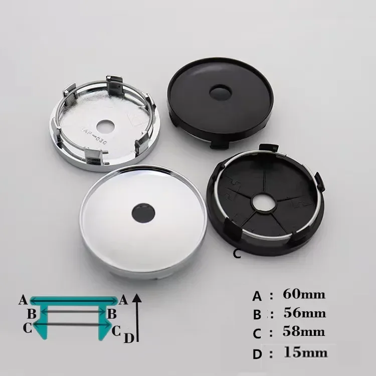 4 шт. 56 мм 60 новейший логотип Ssangyong Автомобильная эмблема колпачок центральной