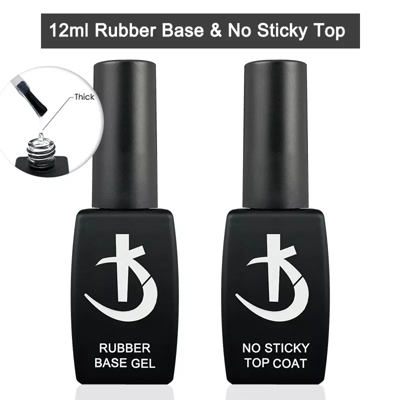 Thick Rubber Base for Gel Varnish 12ml Semi-permanent Nail Base Coat Gel Nail Polish Manicure UV Varnish Hybrid Nail Primer