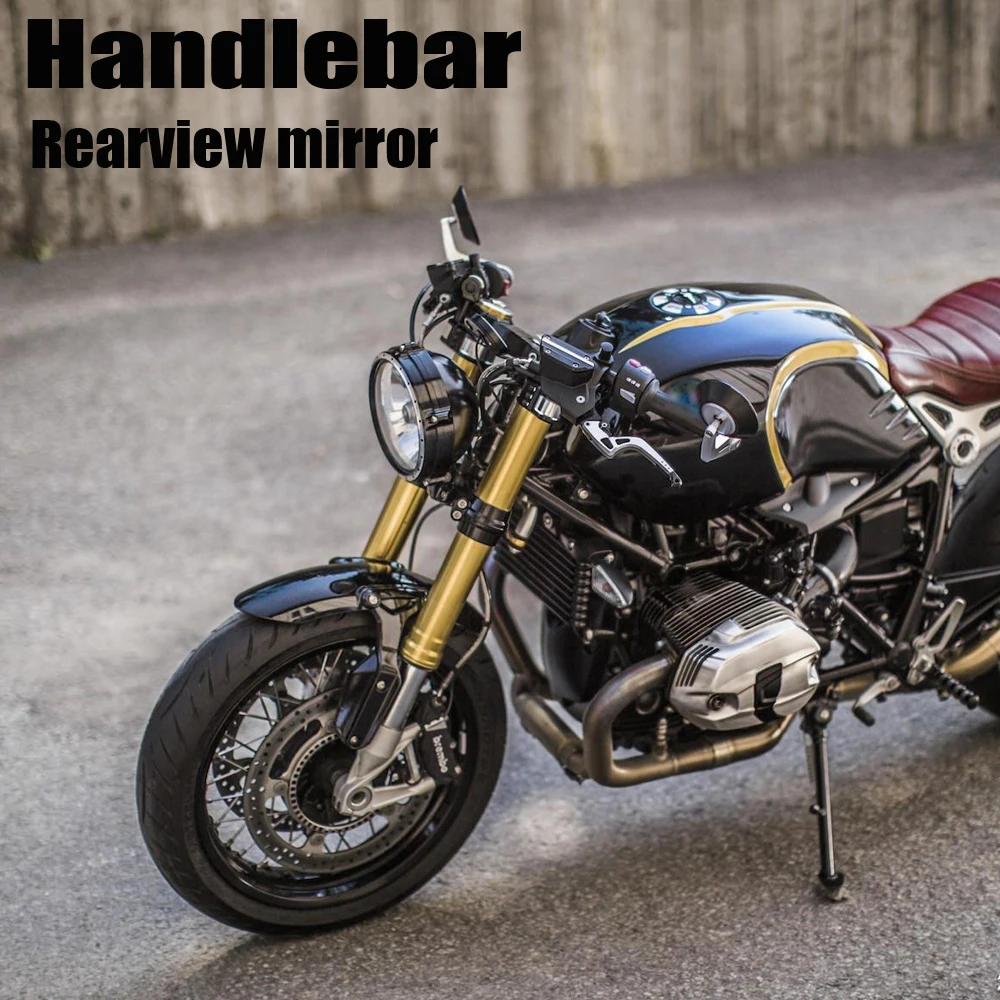 Мотоциклетные ручки заднего вида торцевые зеркала круглое выпуклое зеркало