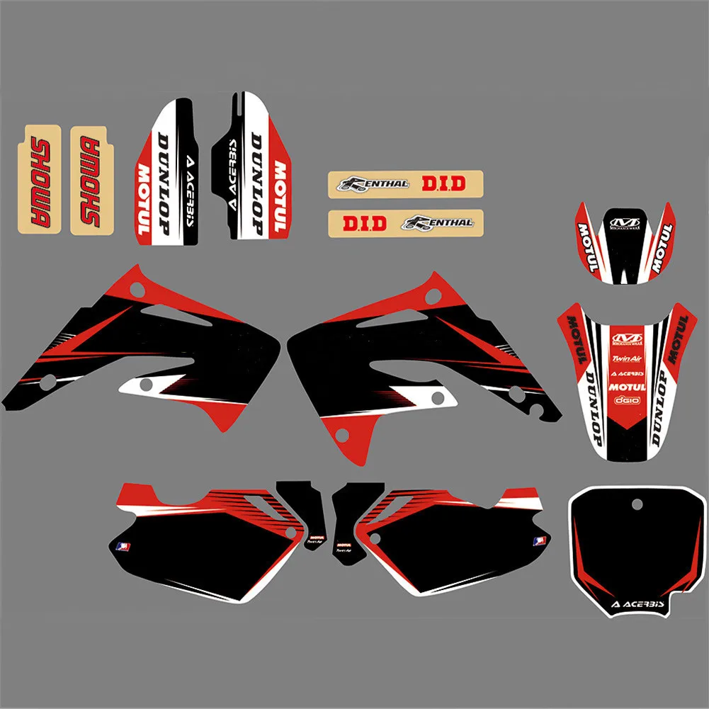Наклейки для HONDA 85 CR 2012-2003 Графика фона и декоративные наклейки CR85 2003 2004 2005 2006 2007 2008 2009 2010 2011 2012 и далее.
