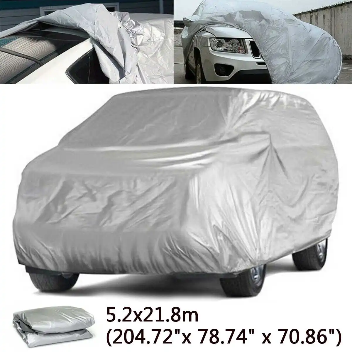 

Universal Full Car Covers L/XL Indoor Outdoor Full Auto Cover Sunshade Anti-UV Ice Snow Dust Resistant Protection For Sedan SUV