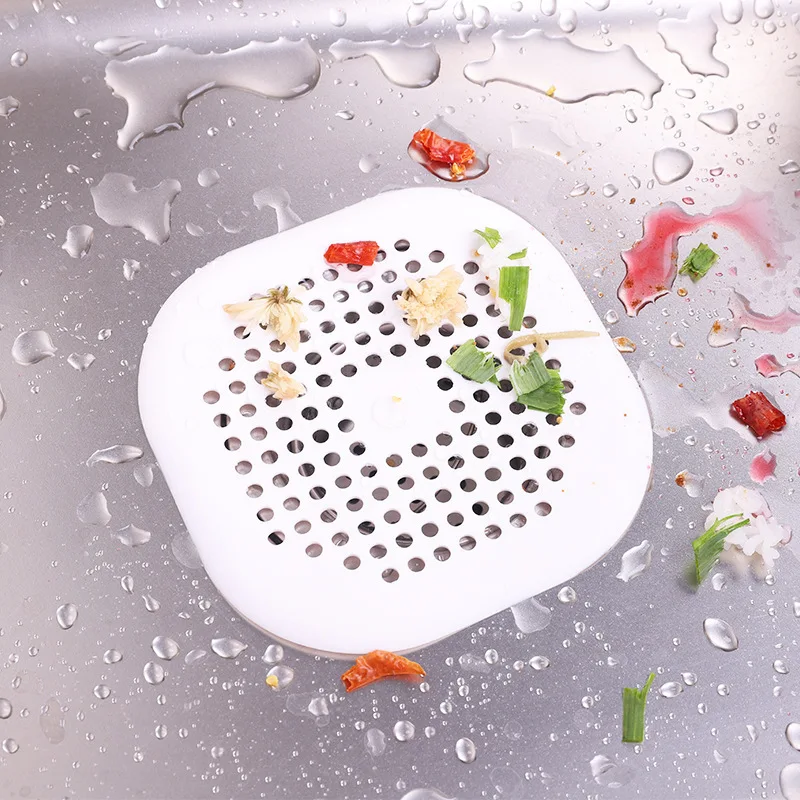 

2022 Sink Anti-blocking Strainer Bathtub Shower Floor Drain Stopper Silicone Kitchen Deodorant Plug Bathroom Hair Filter