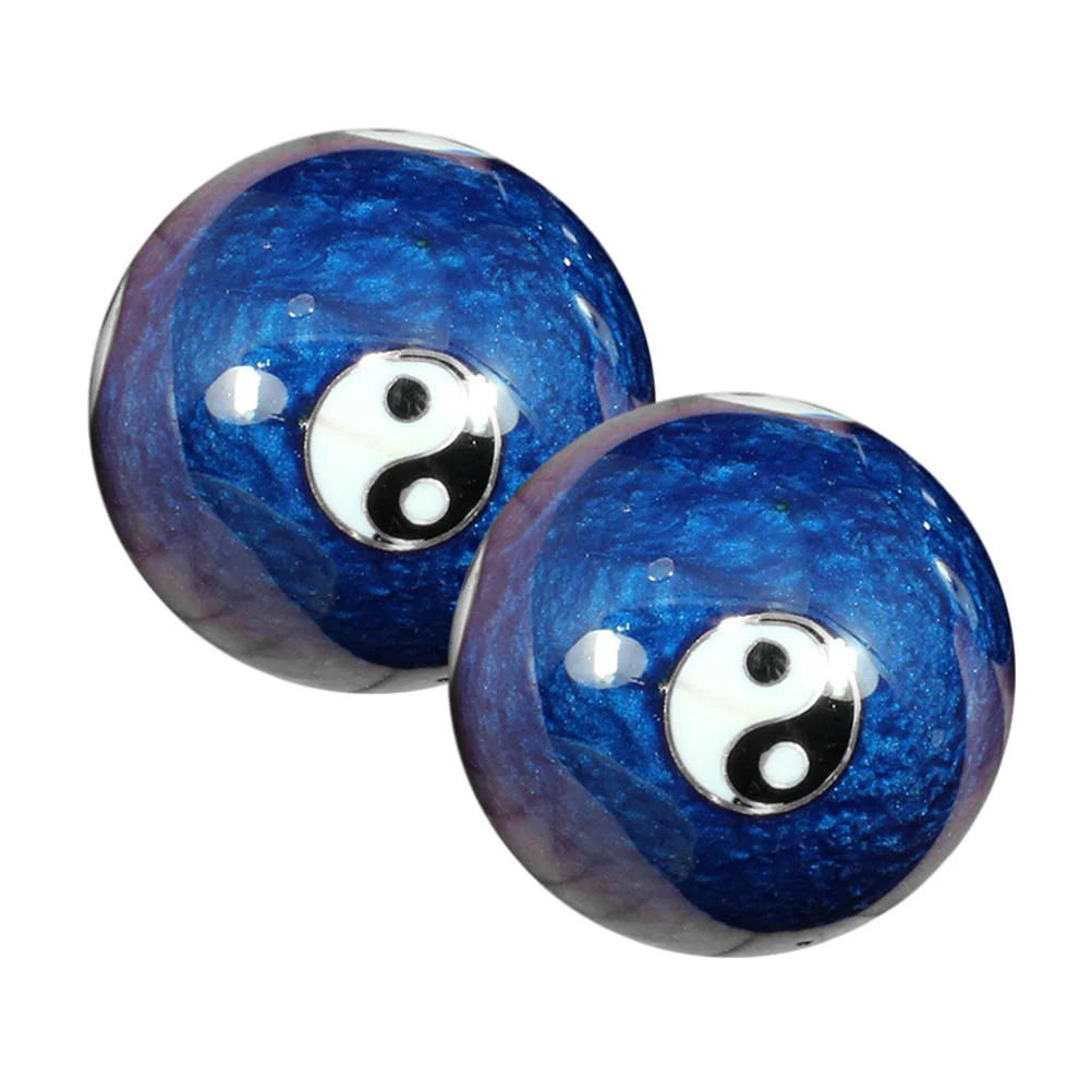 

Hand Ball Health Handball Balls Exercise Stress 4.2x4.2cm Fitness Blue Enamel