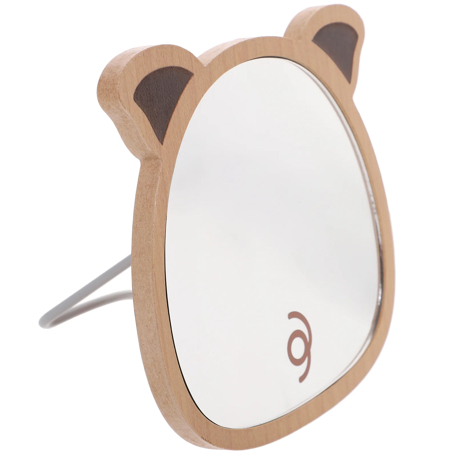 

Mirror Vanity Makeup Wooden Sided Table Travel Foldable Compact Bathroom Wood Double Make Decorative Desktop Tabletop Handheld