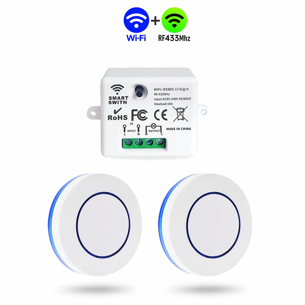 

Беспроводной умный выключатель света Smartlife Tuya