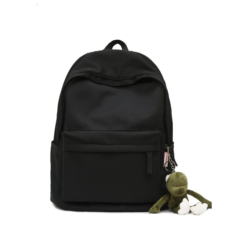 

High School Backpack Women Black Nylon University Student School Bag for Teenage Girls Boys Large Capacity Casual Bookbag Female