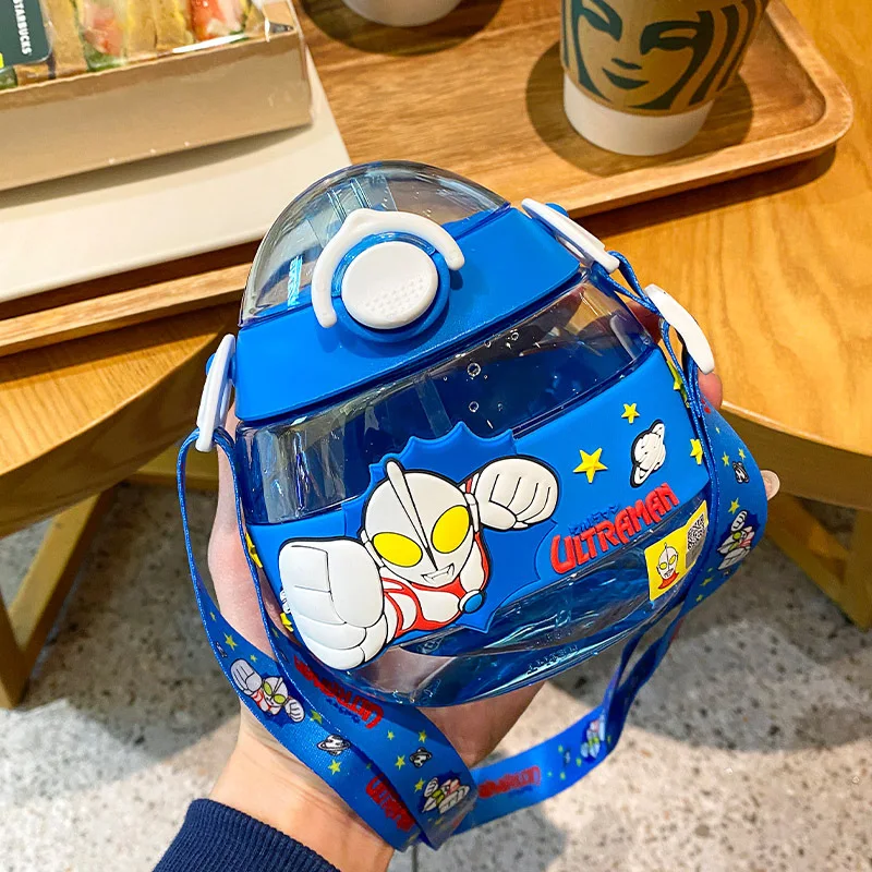 480 мл портативный стакан для воды мальчиков Детская Нескользящая соломенная