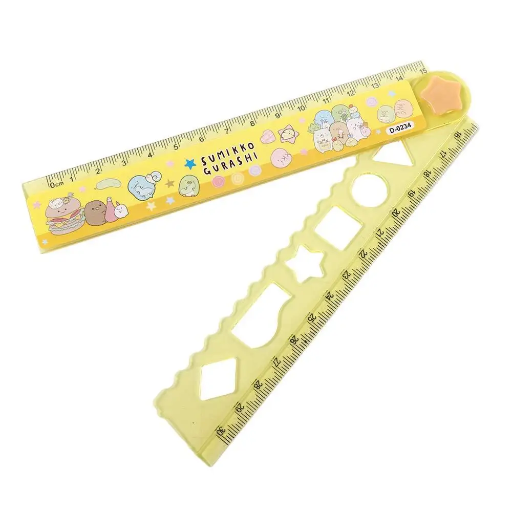 

Office School Supplies 30CM Cute DIY Students Straightedge Drawing Rulers Folding Ruler Drawing Tools