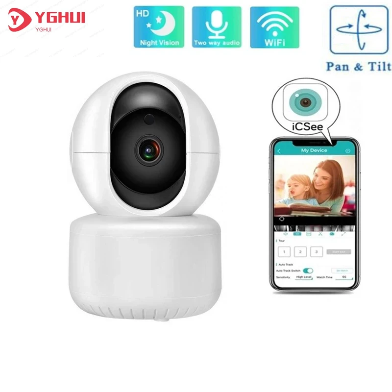 3MP WIFI IP Camera ICsee Smart Home Video Surveillance Security Protection MINI Wireless CCTV Camera Two Ways AUDIO