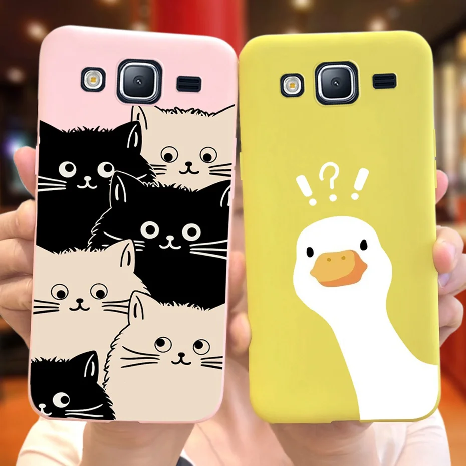 Мультяшный чехол для Samsung Galaxy J5 2015 / 2016) милый мягкий силиконовый карамельных