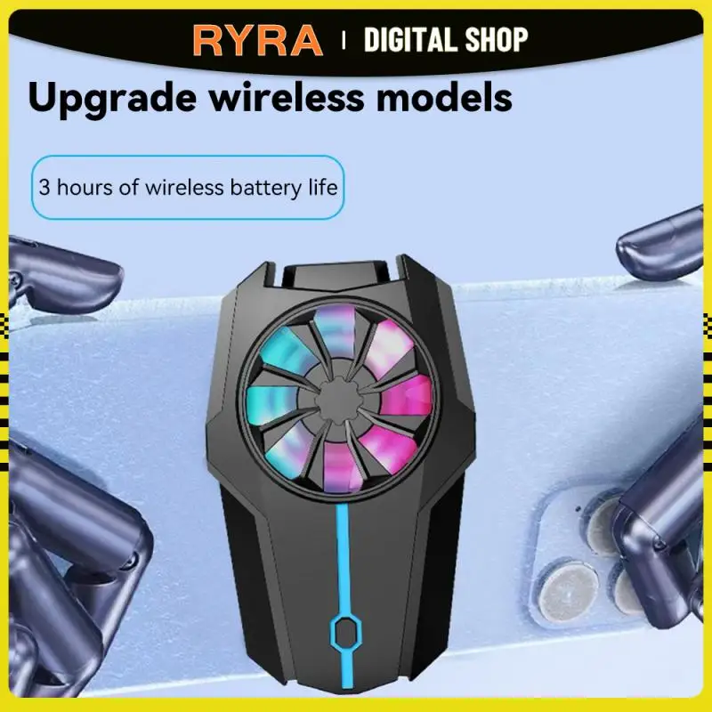 

RYRA Mobile Phone Cooler Rechargeable Battery Cooling Fan Phone Radiator Three Speed Adjustable Cooler Heat Sink Gaming Cooling