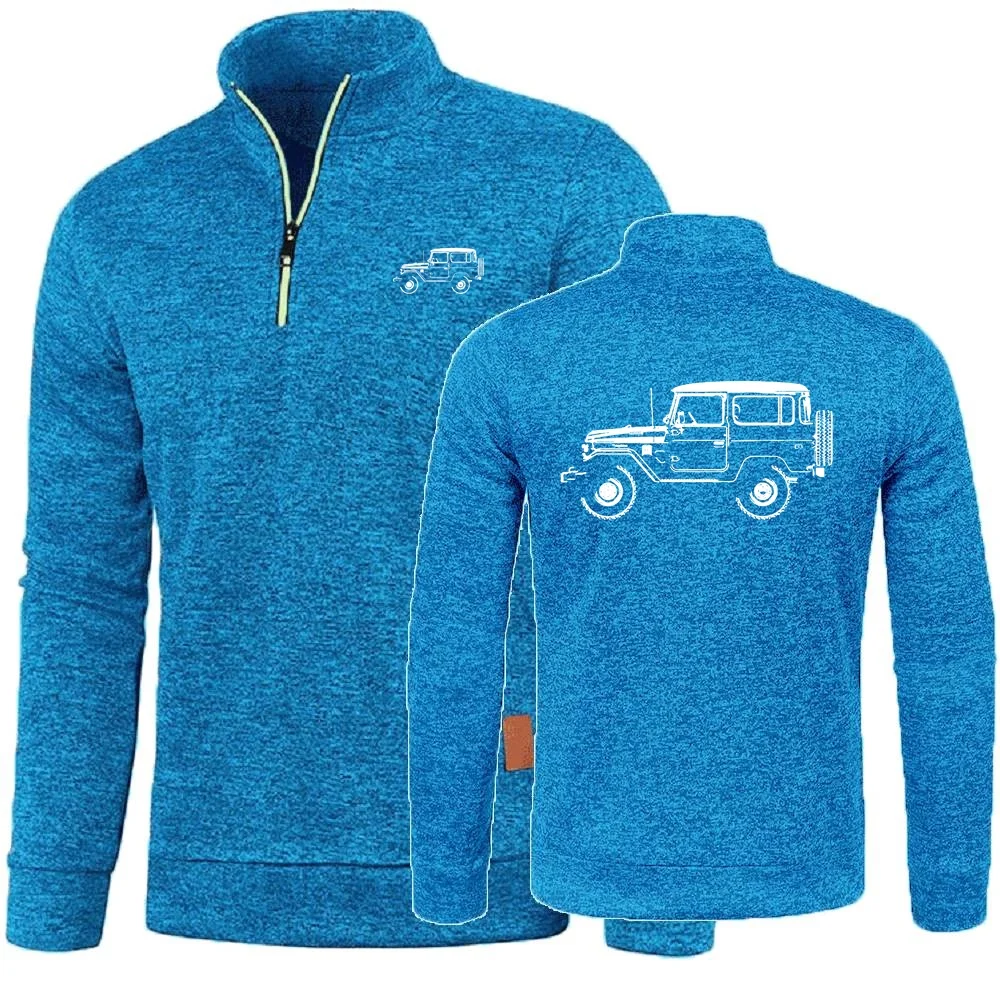 МУЖСКАЯ толстовка с капюшоном FJ40 Land Cruiser 4X4 Cross Country Vehicle Мужской пуловер Свитер на