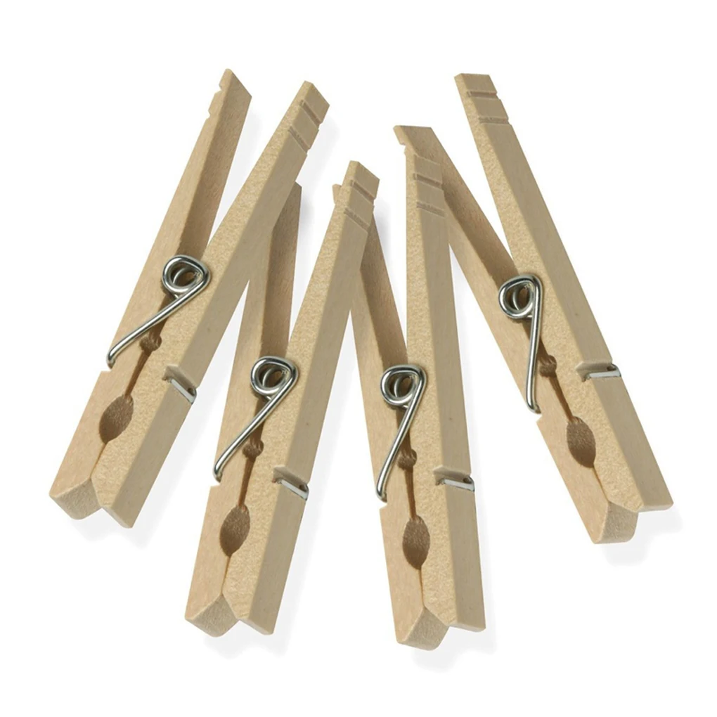 

10/30/50/100pcs New Clothes Pins Traditional Wooden Spring Clothespins Photoes Pins