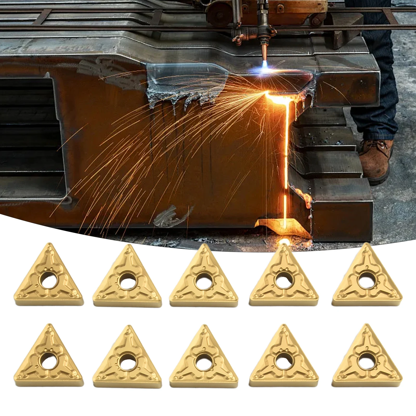 

Indexable Inserts 10pcs TNMG332-TM T9125 TNMG160408-TM T9125 CNC Carbide Inserts Toolholding Industrial Machinery Accessories