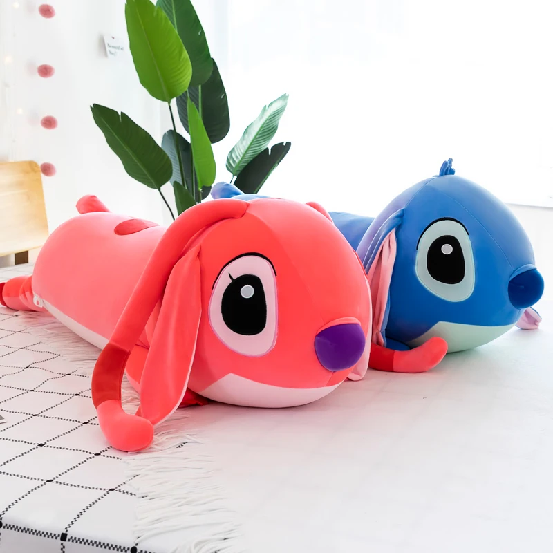 

100cm Cute Soft Stitch Angel Plush Toys Office Nap Pillow Home Comfort Cushion Child Decor Christmas Gift Cotton Doll