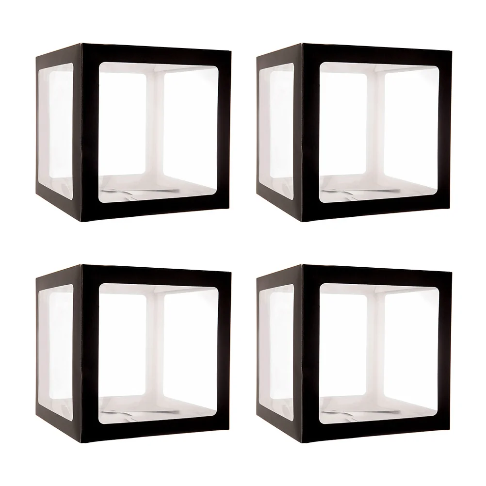 

Boxes Balloon Transparent Box Party Baby Shower Decorations Photoletter Graduation Props Booth Gender Decoration Reveal Block