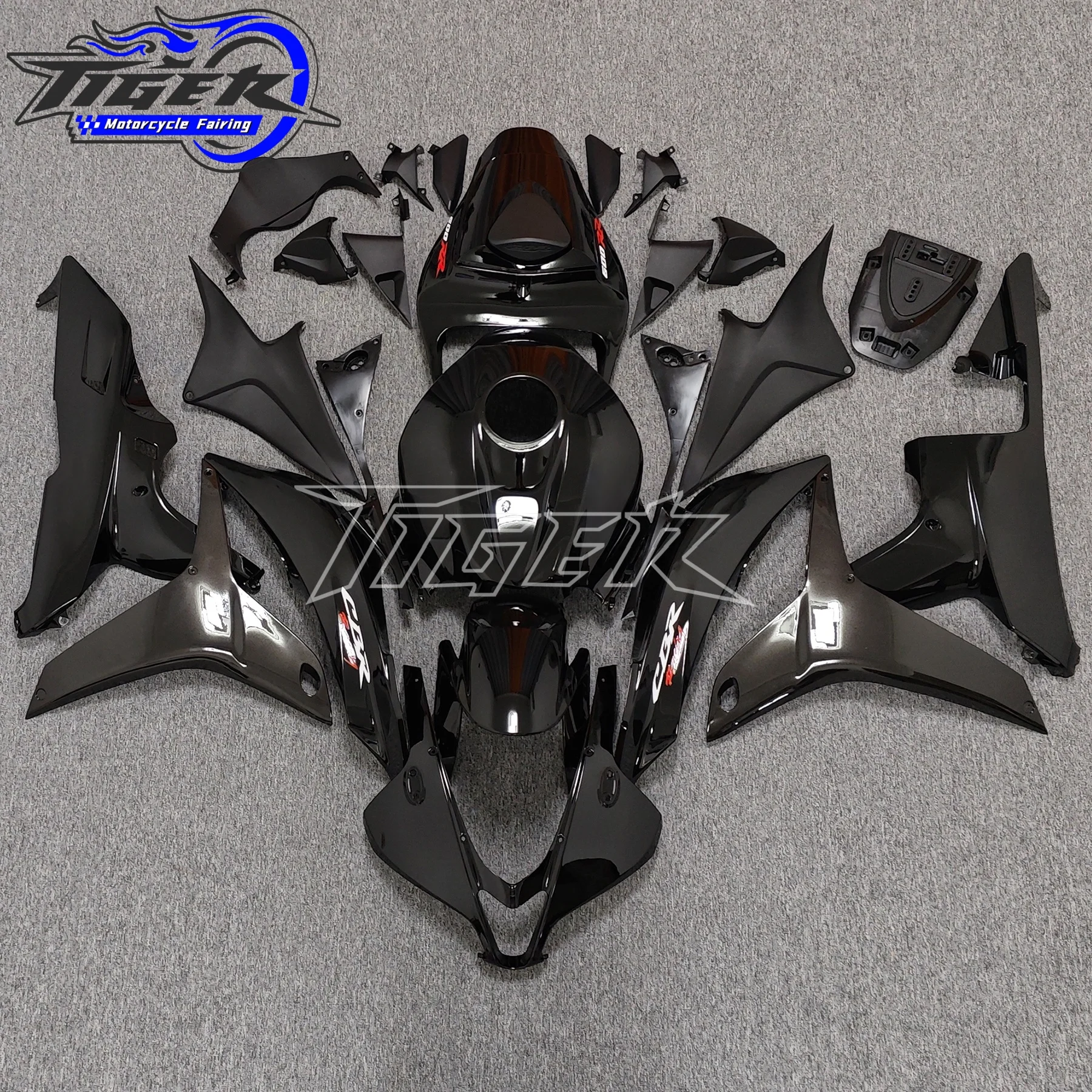 Фото Комплект обтекателей для мотоцикла из АБС-пластика для Honda CBR600RR F5 2007 2008, обтекатели CBR 600 RR 07 CBR600 08, глянцевый черный корпус №1