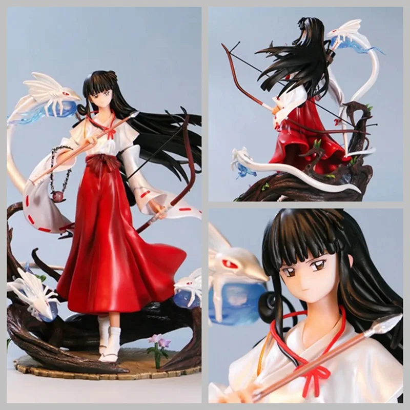 

Аниме-фигурка Inuyasha 27 см, статуя Kikyo GK, экшн-фигурка кикиё из ПВХ, фигурки Sesshoumaru, игрушка, Коллекционная модель, игрушки в подарок