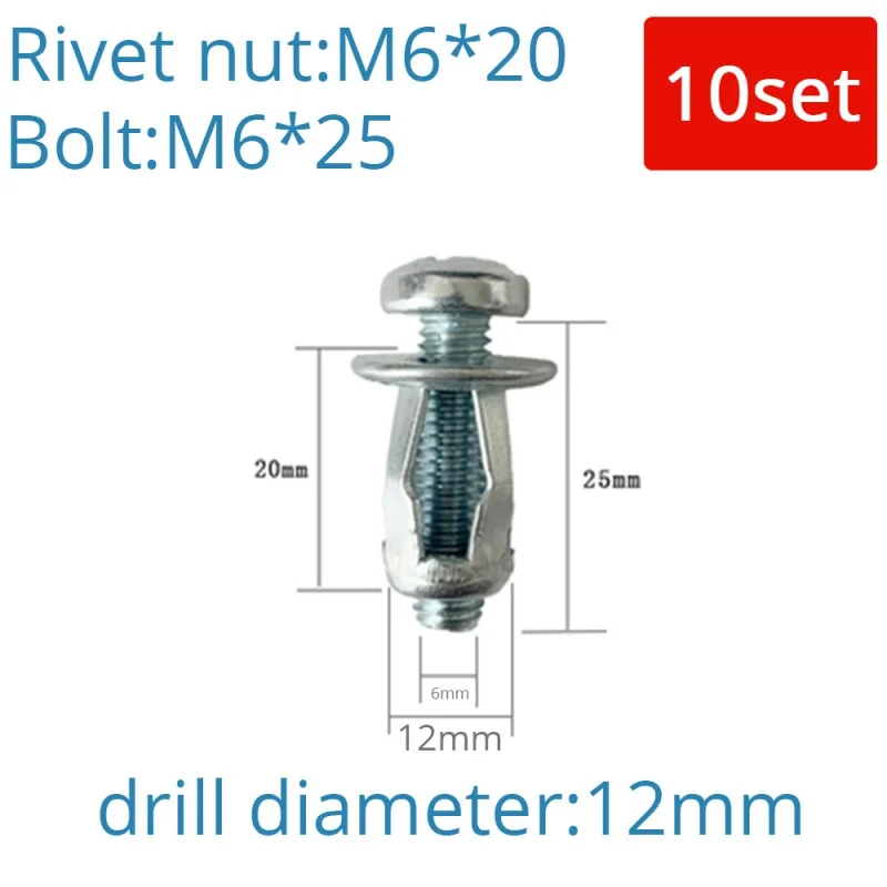 M4 M5 M6 M8 Лепестковые заклепки гайка Блокировка болт углеродистая сталь полые