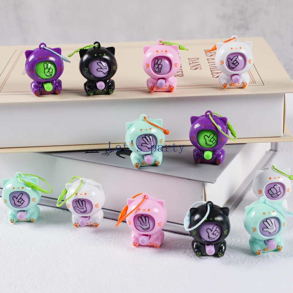 

Набор милых бумажных ножниц-котиков 10 шт.