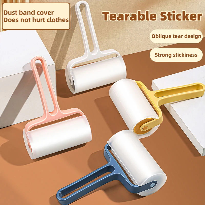 

Obelix 10cm Strong Dust Rollers Home Tear-Off Sticker Roller Sticky Dust Paper Tearable Adhesive Clean Clothes Dust Roller Brush