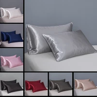 2 pcs silk pillowcase body pillow cover decorative satin pink cushion housse de coussin plush sleeping pillows home decor luxury