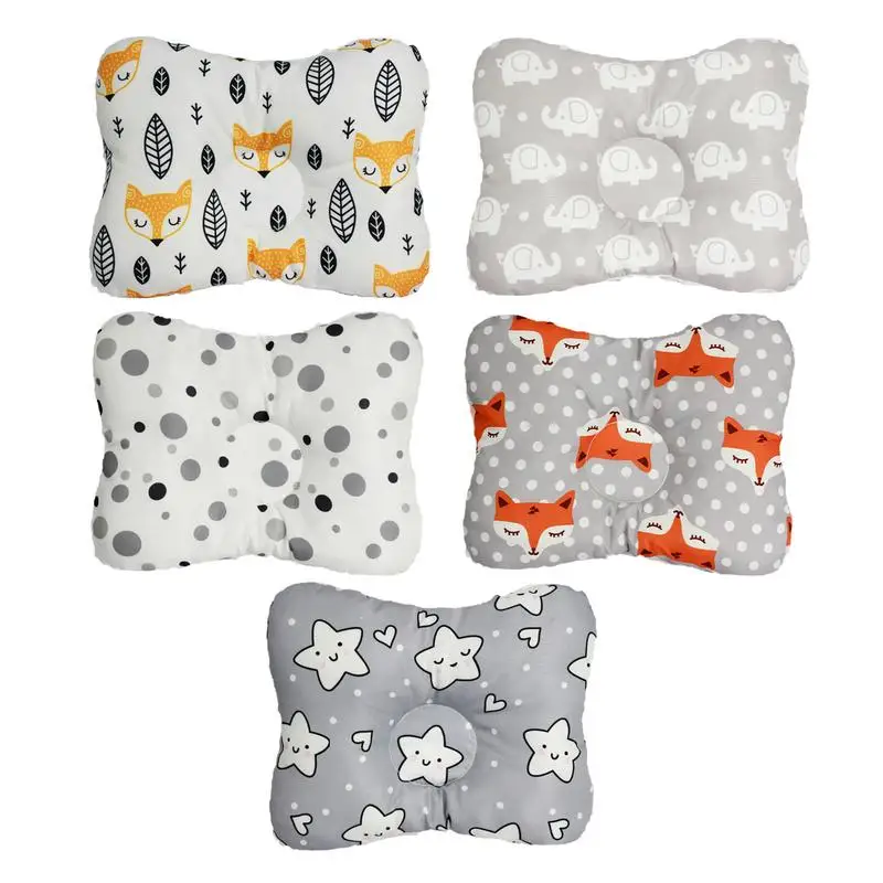 

Newborn Baby Pillow Soft And Elastic Newborn Sleep Support Pillow Comfortable Memory Foam Head Protection Cushion For Babies 0-2