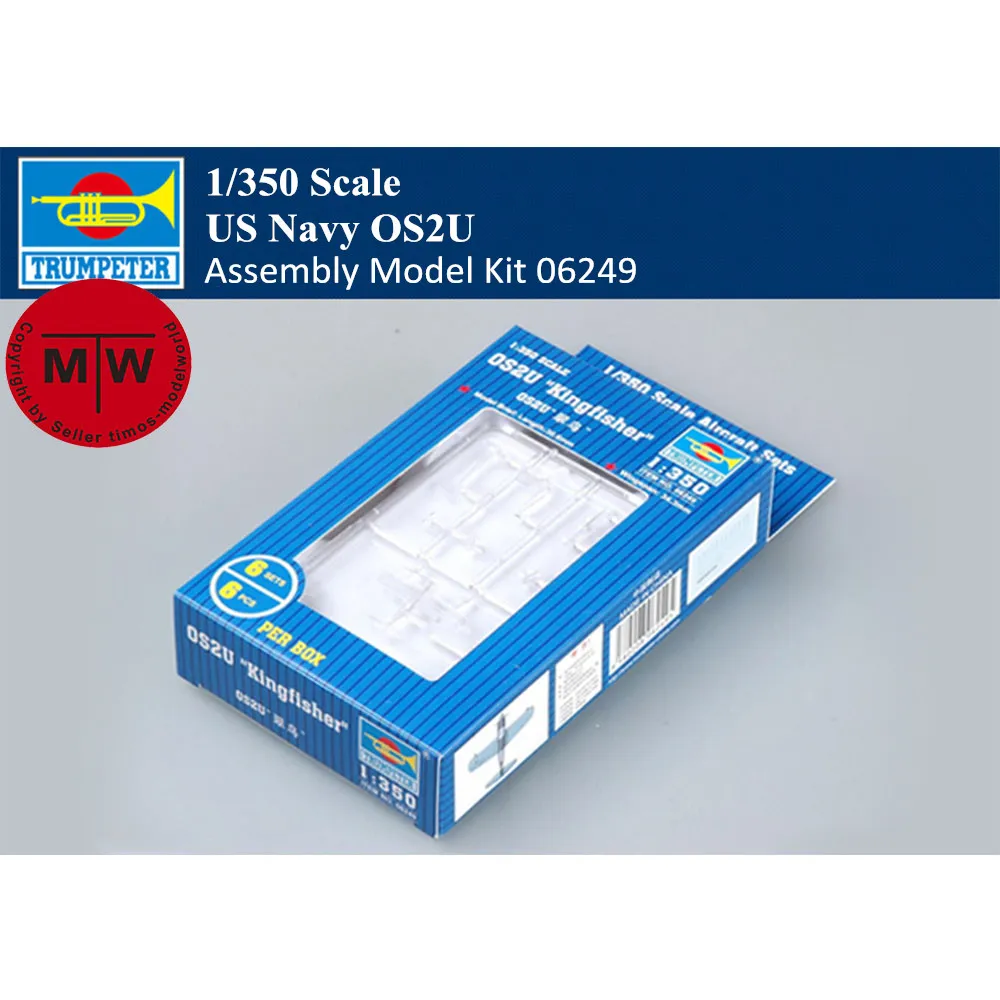 

Trumpeter 06249 1/350 Scale US Navy OS2U Military Plastic Aircraft Assembly Model Kits