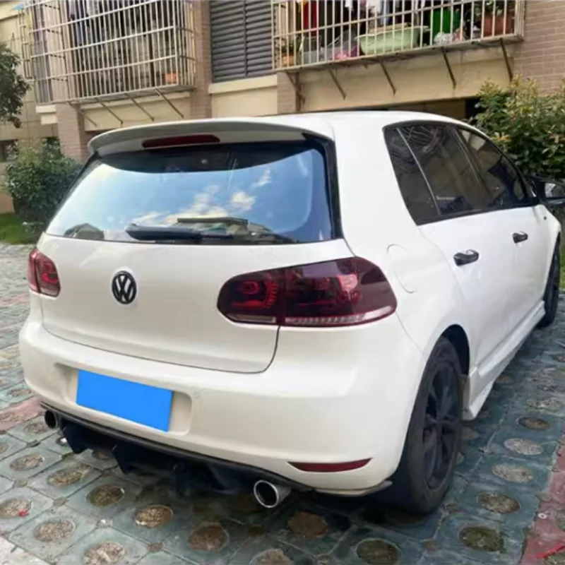 Для Volkswagen VW Golf 6 MK6 VI 2010-2013 R Gaya Hanya6] бампера Standar Atap Belakang Спойлер Jendela Sayap